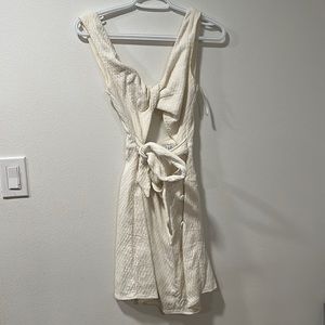 Sabo Skirt low back button tie mini dress